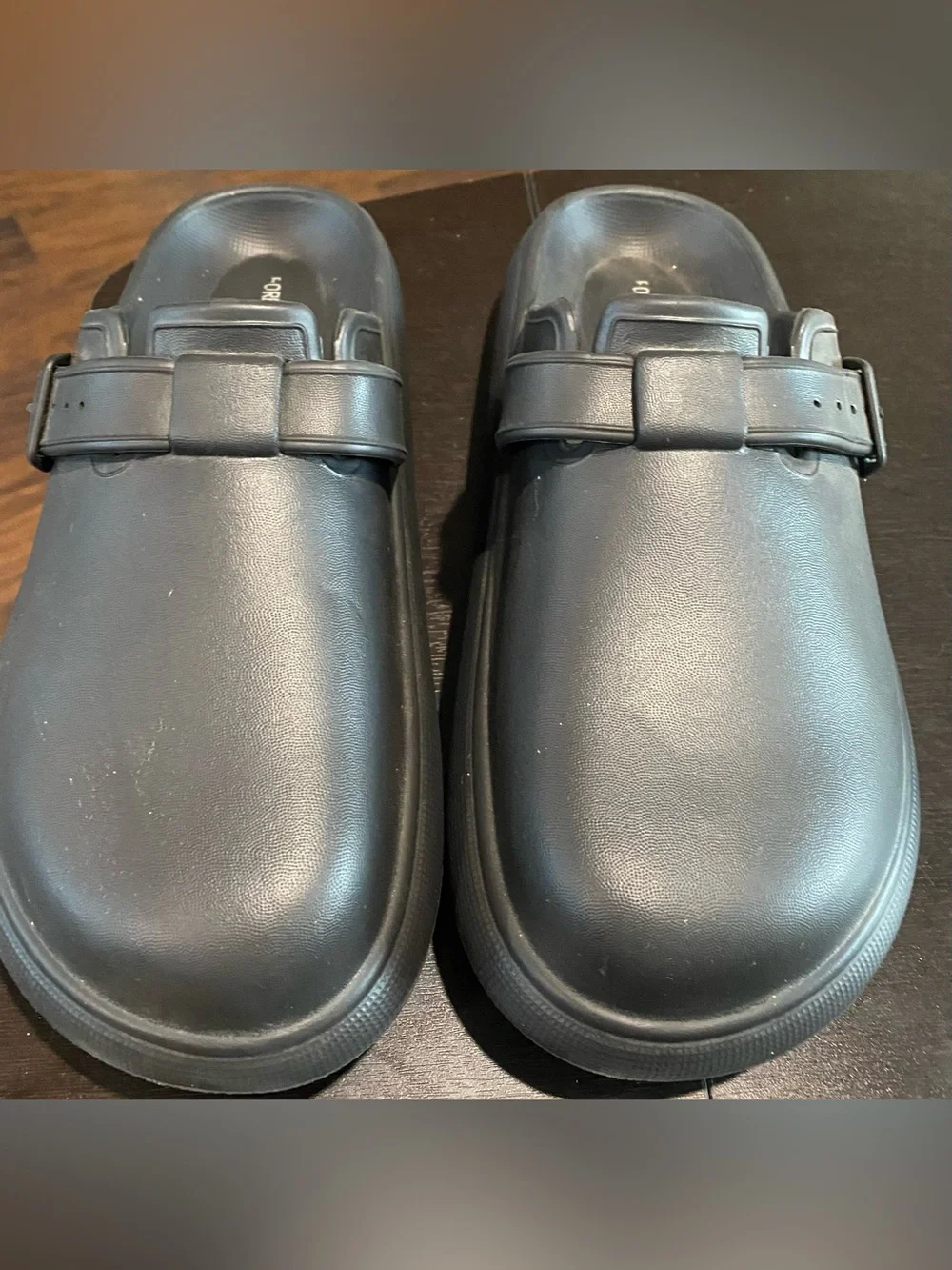 Forever 21 Black Slip-On Loafer Mules
